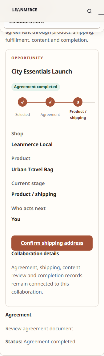 Creator Collaboration in Leanmerce Influencer Collaboration